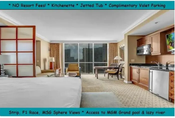 Signature Mgm Suite With Strip And Sphere View Las Vegas